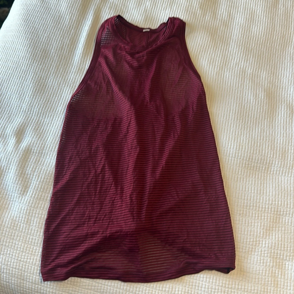 Lululemon Athletica Burgundy Tank Top